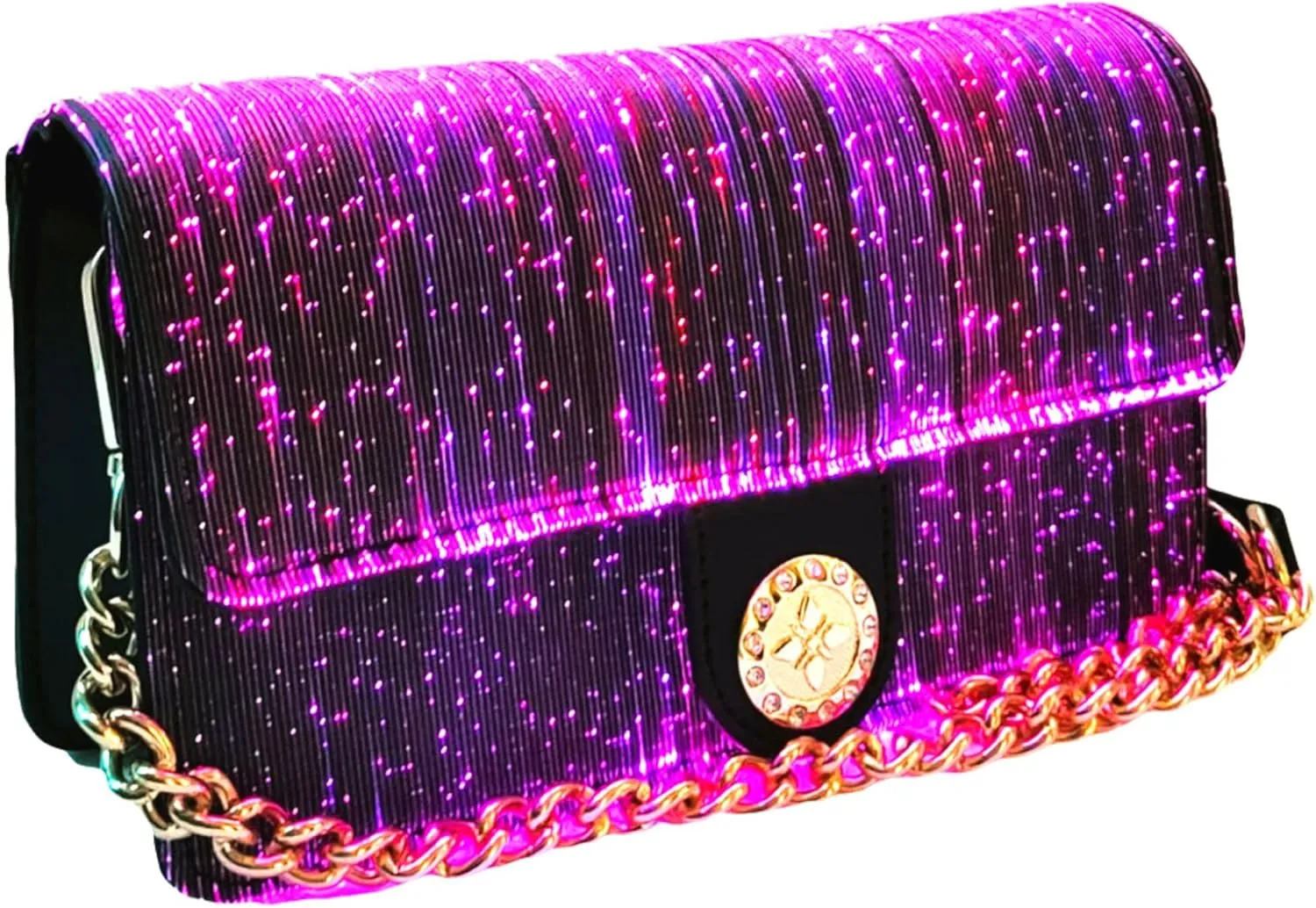 LED Bags Crossbody Purse Evening Bag Light Up Purse 7 Colors Evening Clutch
