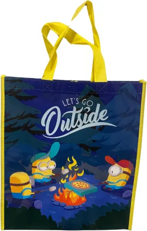 Legacy Licensing Partners Minions Camping by a Campfire Collectable Large Reusable Tote Bag