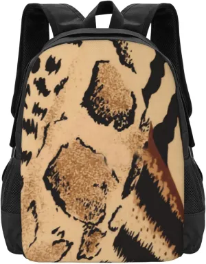 Leopard Safari Animal Print Lightweight Packable Backpack Travel Casual Large Capacity Daypack Foldable Backpack For Men Women