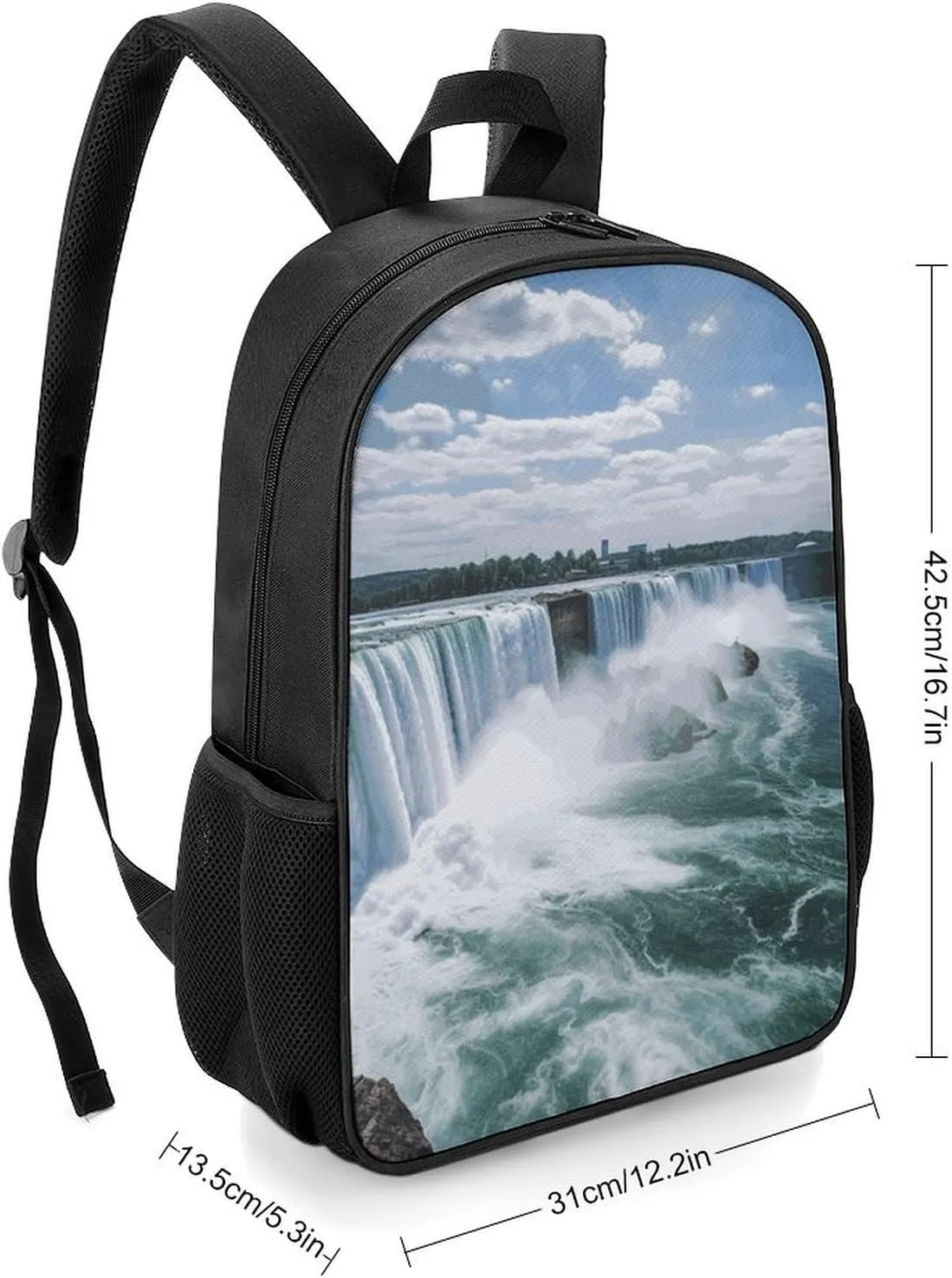 Lightweight Backpacks Cute Travel Bag Durable Niagara Falls Printing Small Travel Backpack For Women & Men