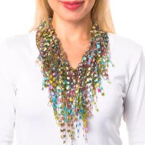 Lightweight Easter Scarf for Women - Pastels Infinity Scarf Necklace Easter Gift for Mom - Colorful Easter Scarf for Church or Religious Event (Pastels)
