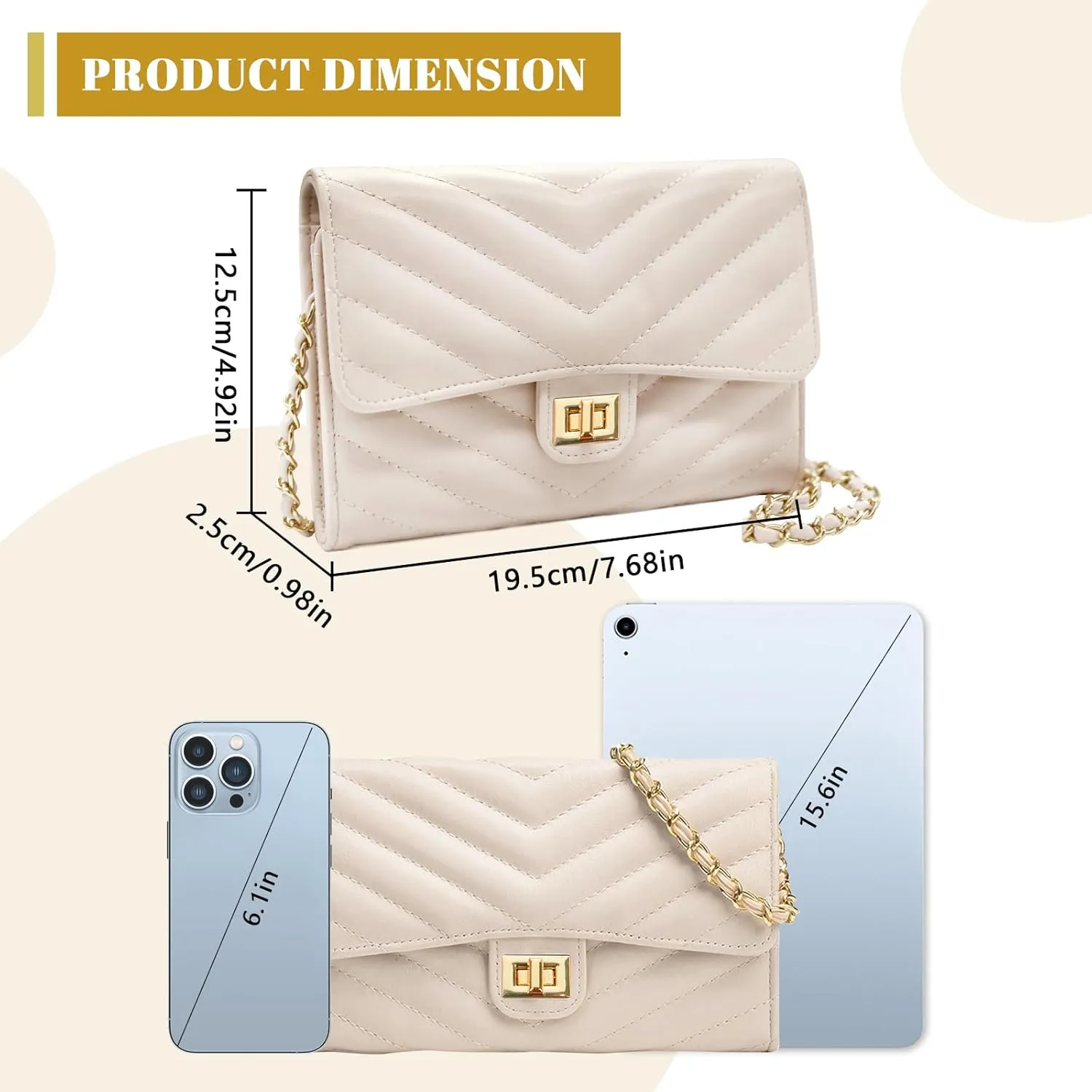 LJCZKA Small Envelope Crossbody Bags for Women Lightweight Crossbody Clutch Handbag with Chain Strap for Prom Party Evening
