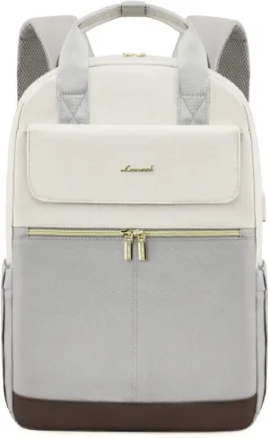 LOVEVOOK Laptop Backpack for Women, 17.3inch Laptop Bag with USB Port, Waterproof Travel Work Backpack Purse, Anti-Theft Backpacks Casual Computer Daypack Nurse Teacher Bag