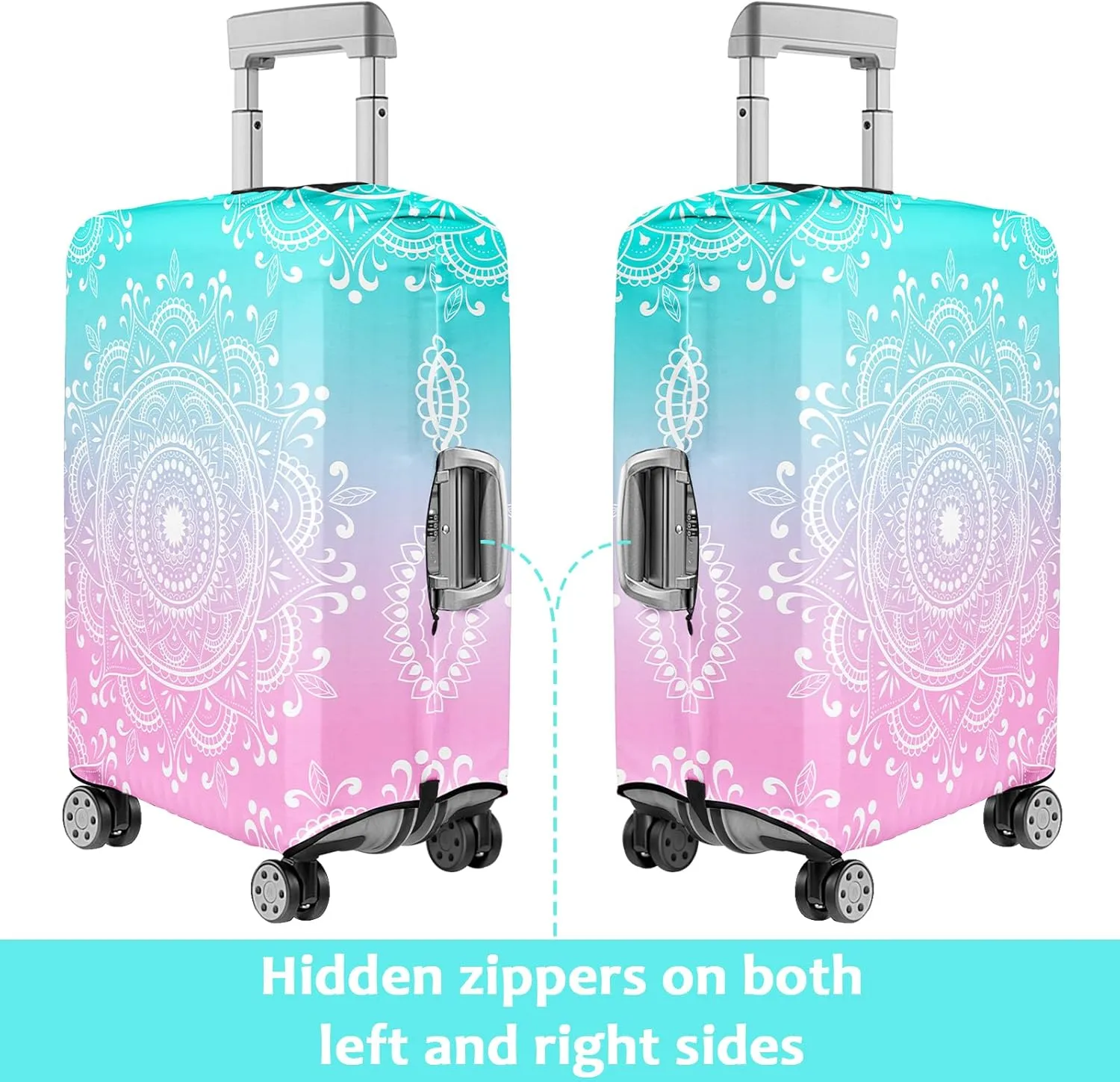 Luggage Cover for Suitcase Elastic Suitcase Cover Protector, Carry On Luggage Sleeve Anti Scratch Travel Essentials Fits 20-22 Luggage