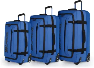 Luggage Sets 3 Piece,Rolling Duffle Bag w/Handle,Carry on Luggage Travel Duffle Bags for Man Women# Blue