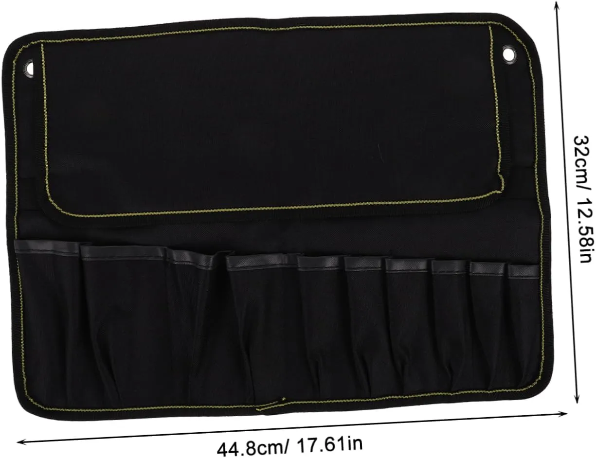 Luxshiny Motorcycle Tool Roll Bag Fork Bag Multi-pocket Tool Organizer for Carrying Repair