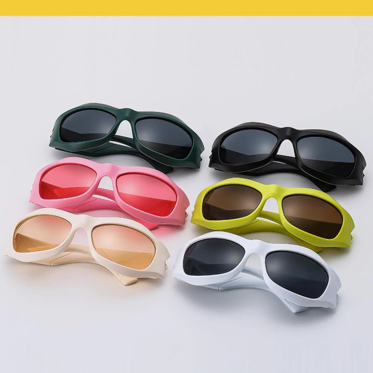 Luxury Hip Hop Sunglasses Women Men Trend Oversized Goggles Outdoors Sports Cycling Sun Glasses Uv400