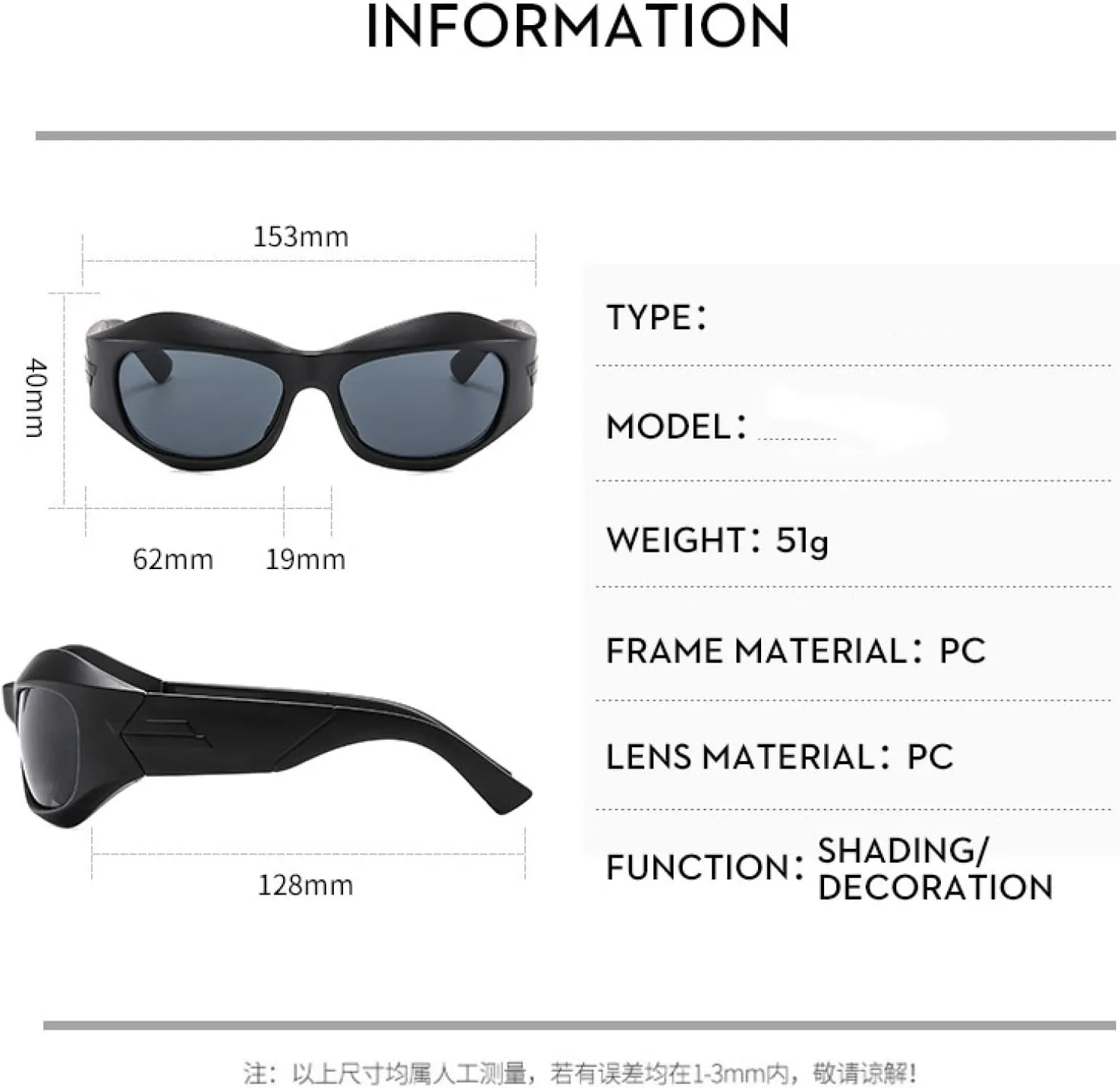 Luxury Hip Hop Sunglasses Women Men Trend Oversized Goggles Outdoors Sports Cycling Sun Glasses Uv400