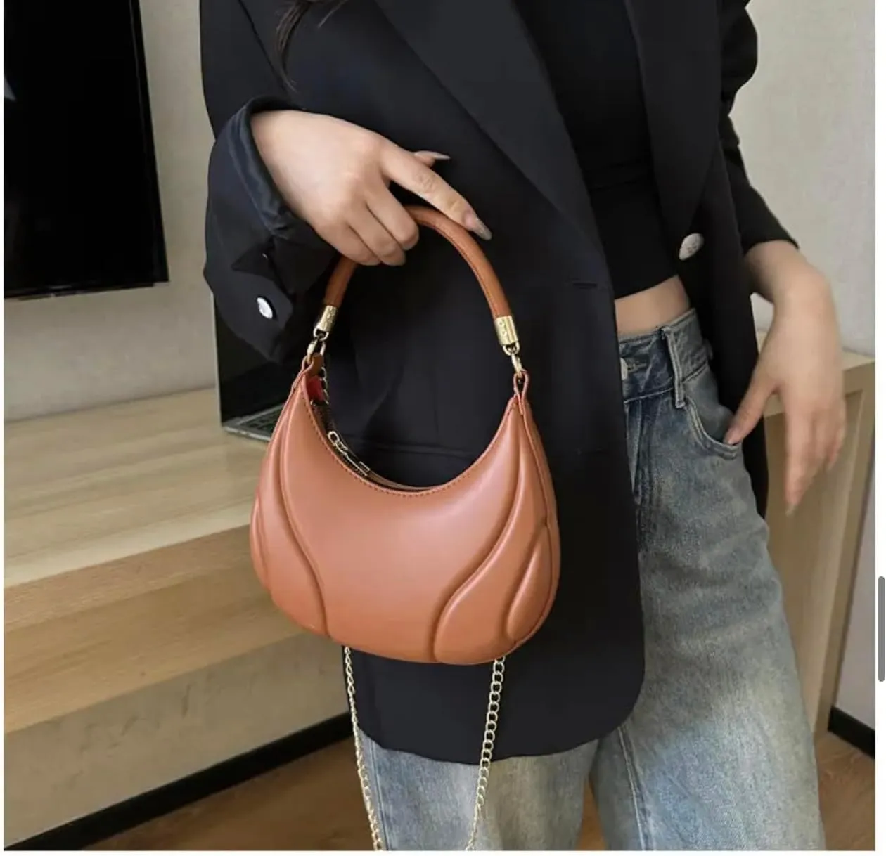 Luxury Leather Hangbag/Shoulder Bag