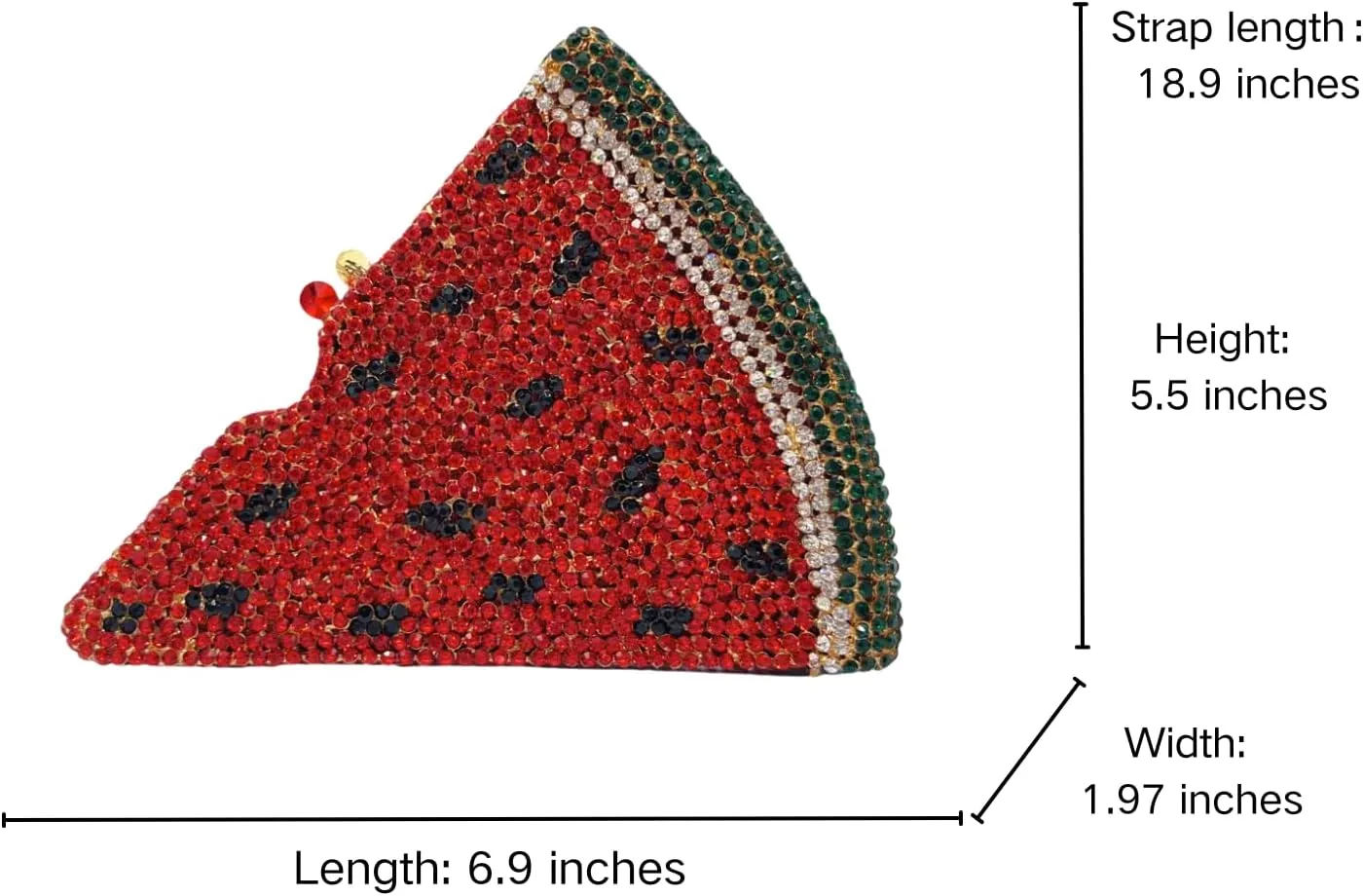 Luxury Novelty Pizza Shaped Rhinestone Evening Bag for Women Funny Pizza Crystal Clutch Purse for Party Prom