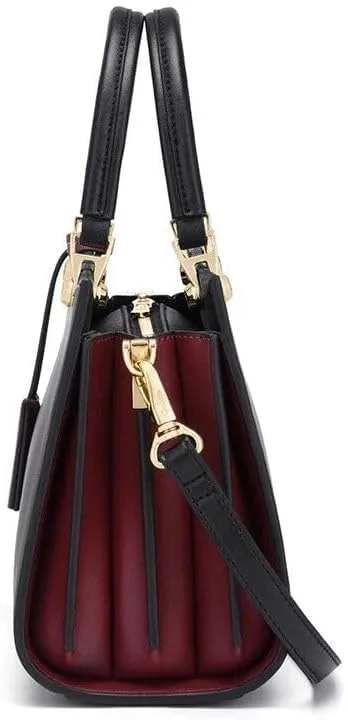 luxury women’s leather shoulder tote bag