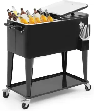 MADOG Modern Cooler with Wheels - Outdoor Entertaining Cooler for Patio and Deck