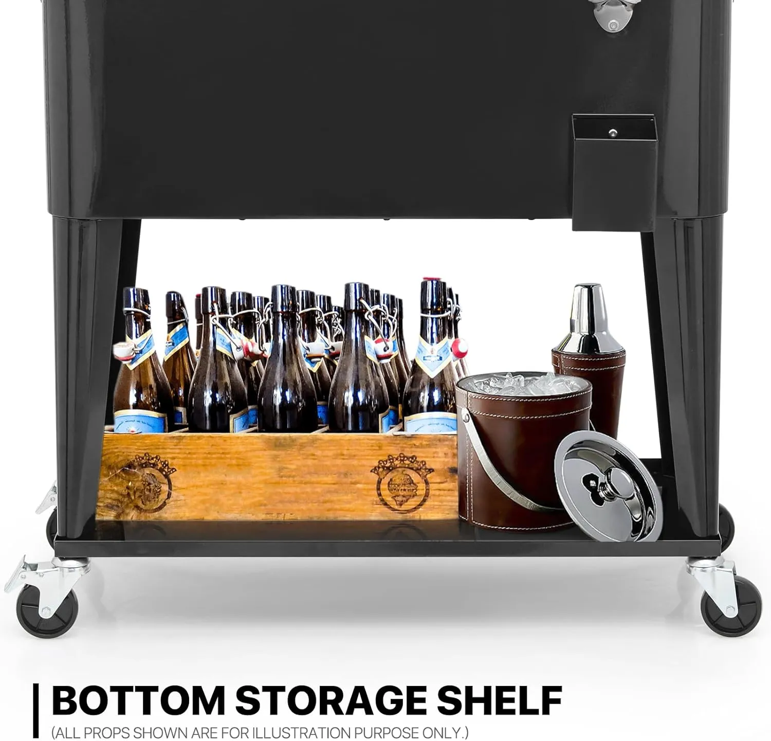 MADOG Modern Cooler with Wheels - Outdoor Entertaining Cooler for Patio and Deck