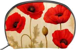 Makeup Bag Organizer,Cosmetic Bags for Women,Vintage Flowers,Small Makeup Pouch