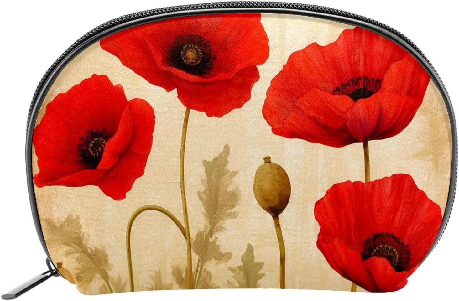 Makeup Bag Organizer,Cosmetic Bags for Women,Vintage Flowers,Small Makeup Pouch