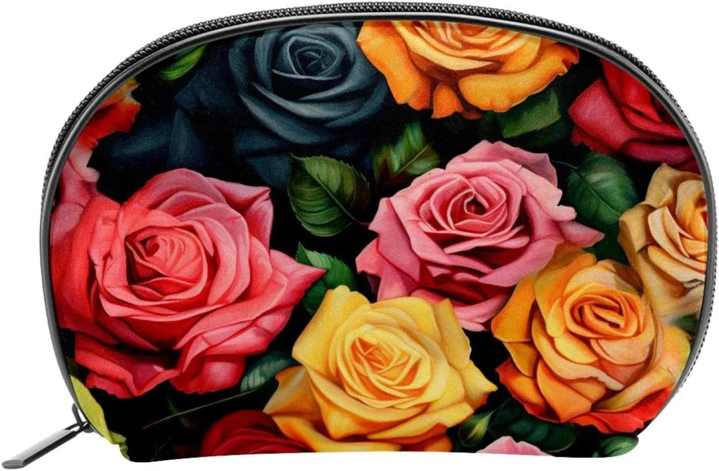 Makeup Bag Organizer,Cosmetic Bags for Women,Vintage Roses,Small Makeup Pouch
