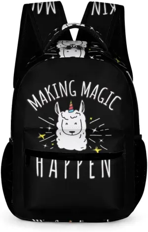 Making Magic Happen Fashion Backpack Cute Daypack Unisex Laptop Bag for Travel Business Work