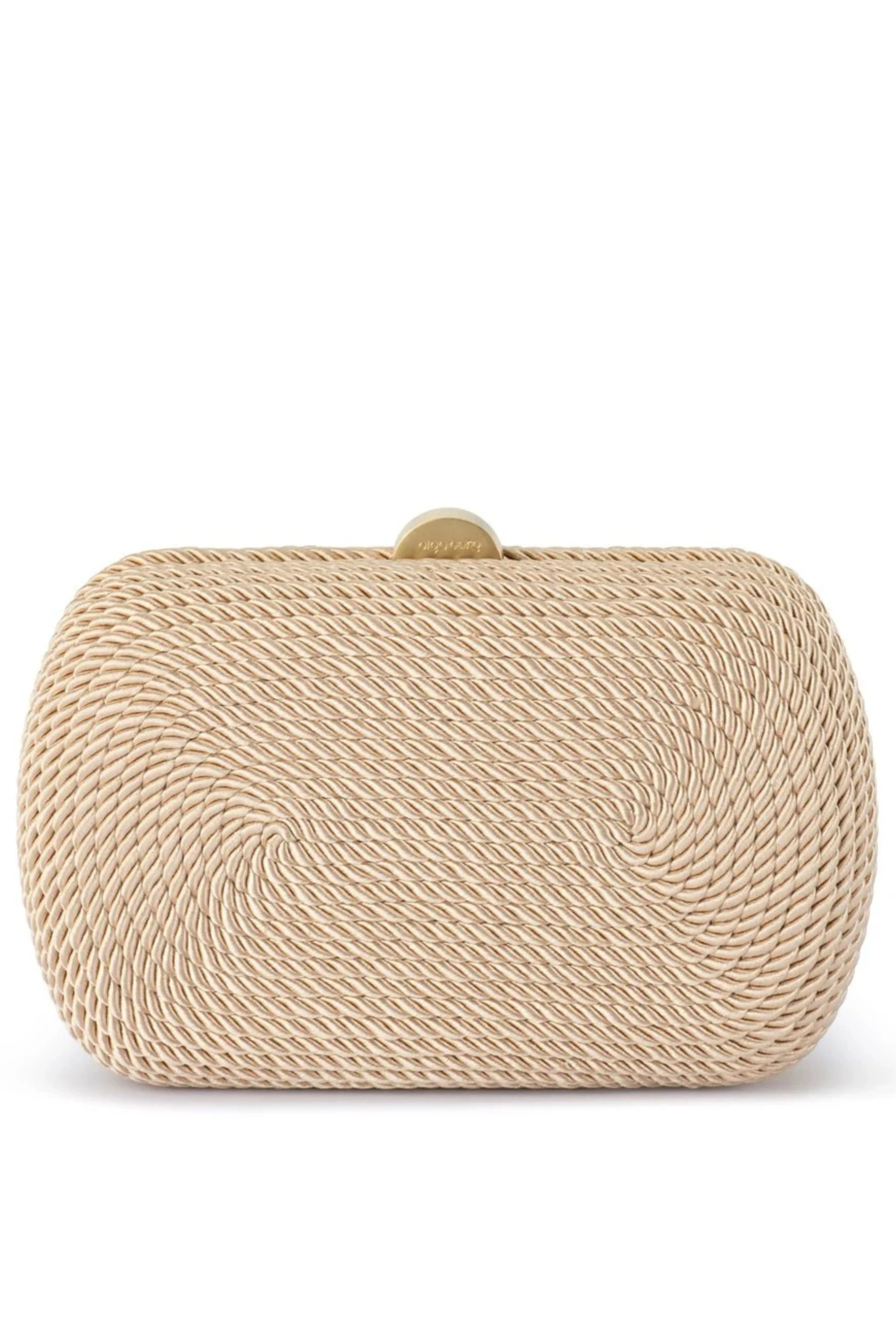 Martina Coiled Rope Clutch - Natural