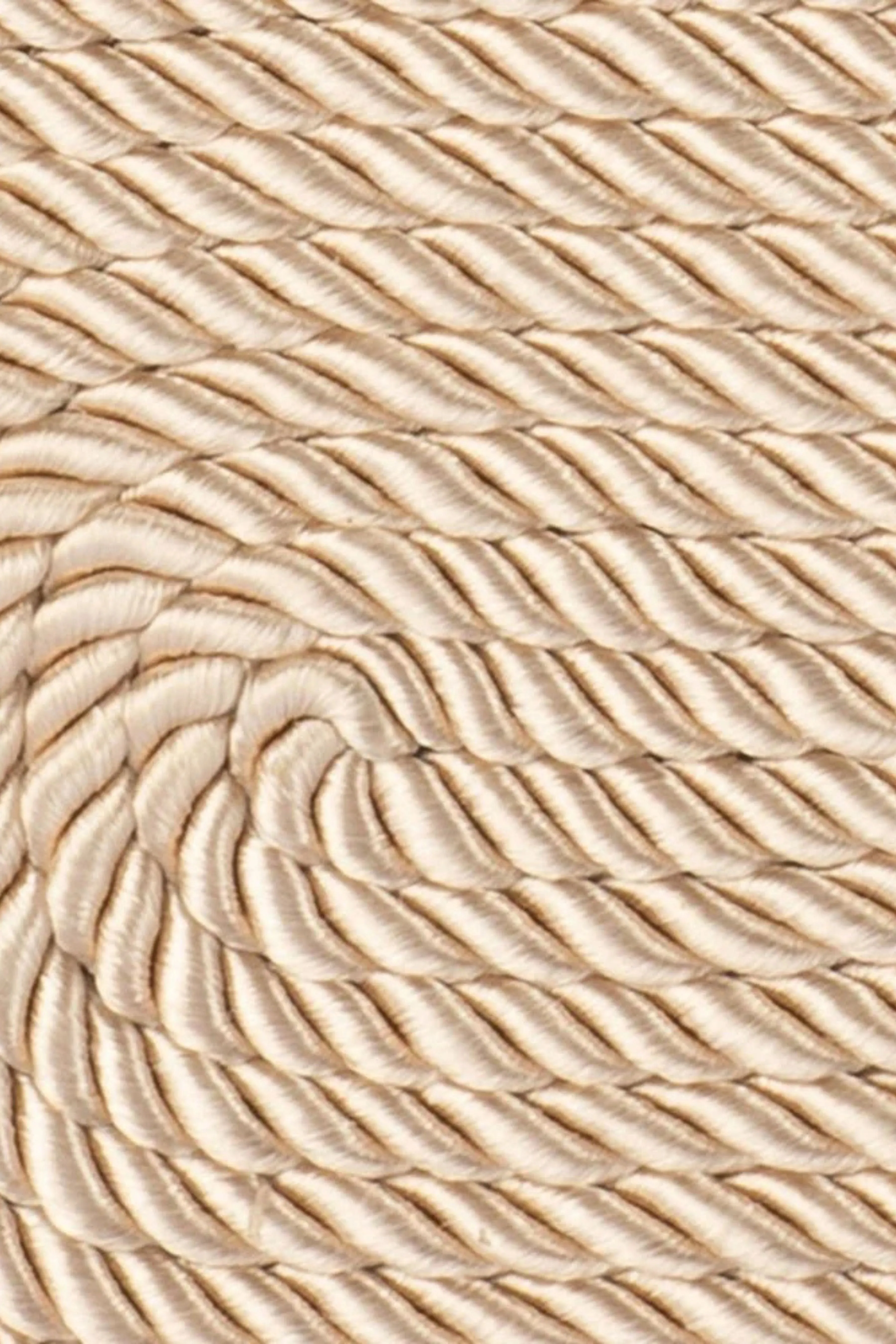 Martina Coiled Rope Clutch - Natural