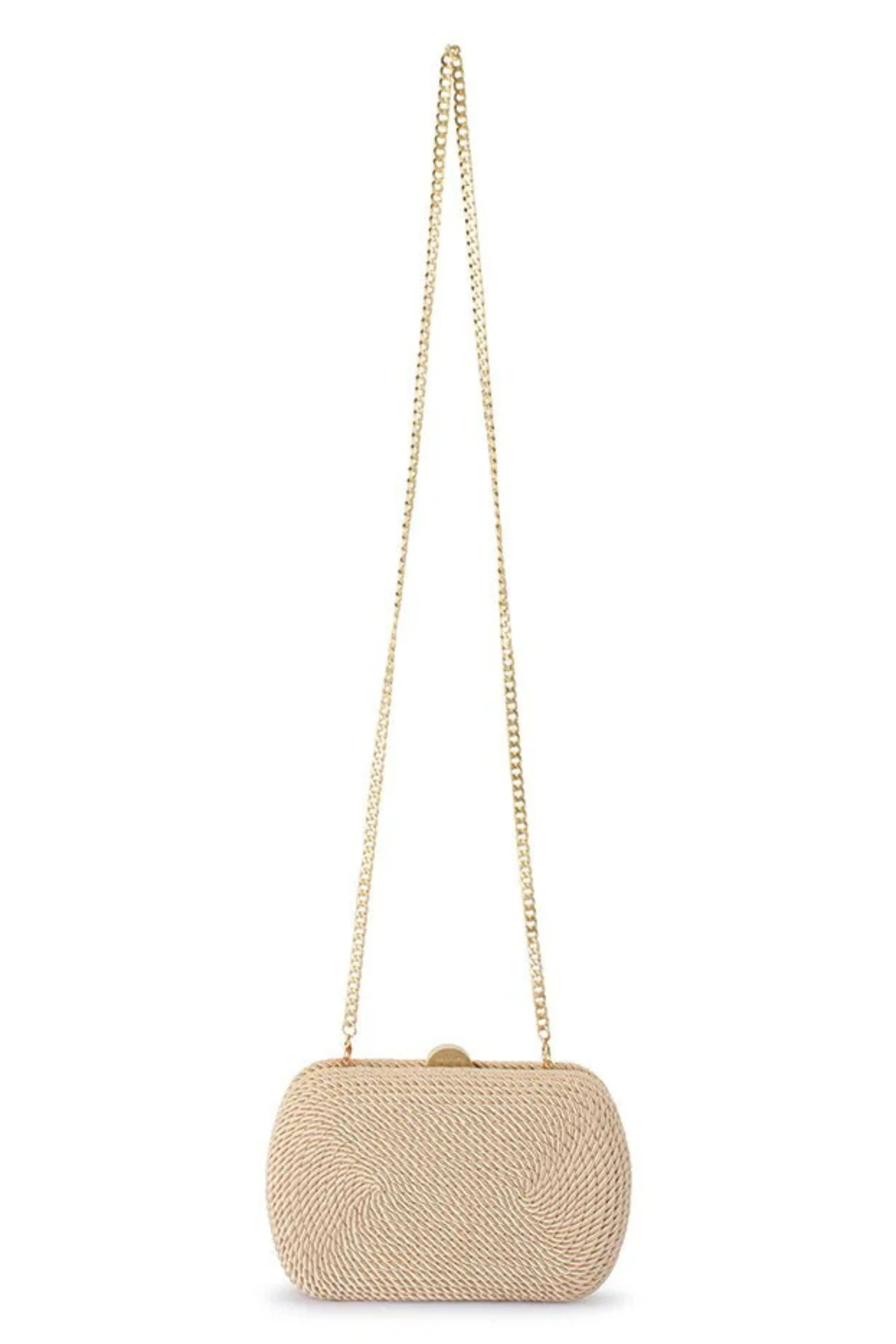 Martina Coiled Rope Clutch - Natural