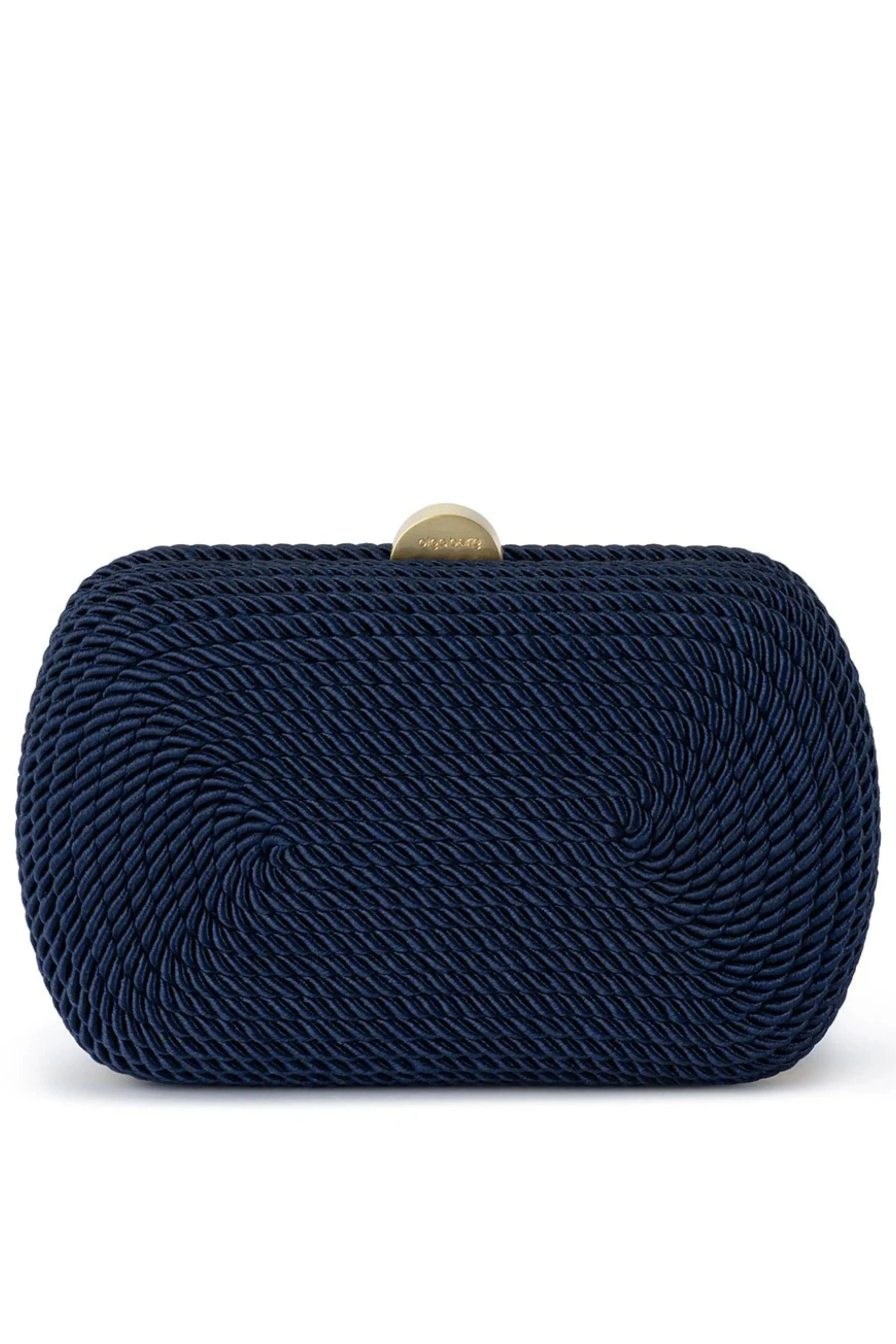 Martina Coiled Rope Clutch - Navy