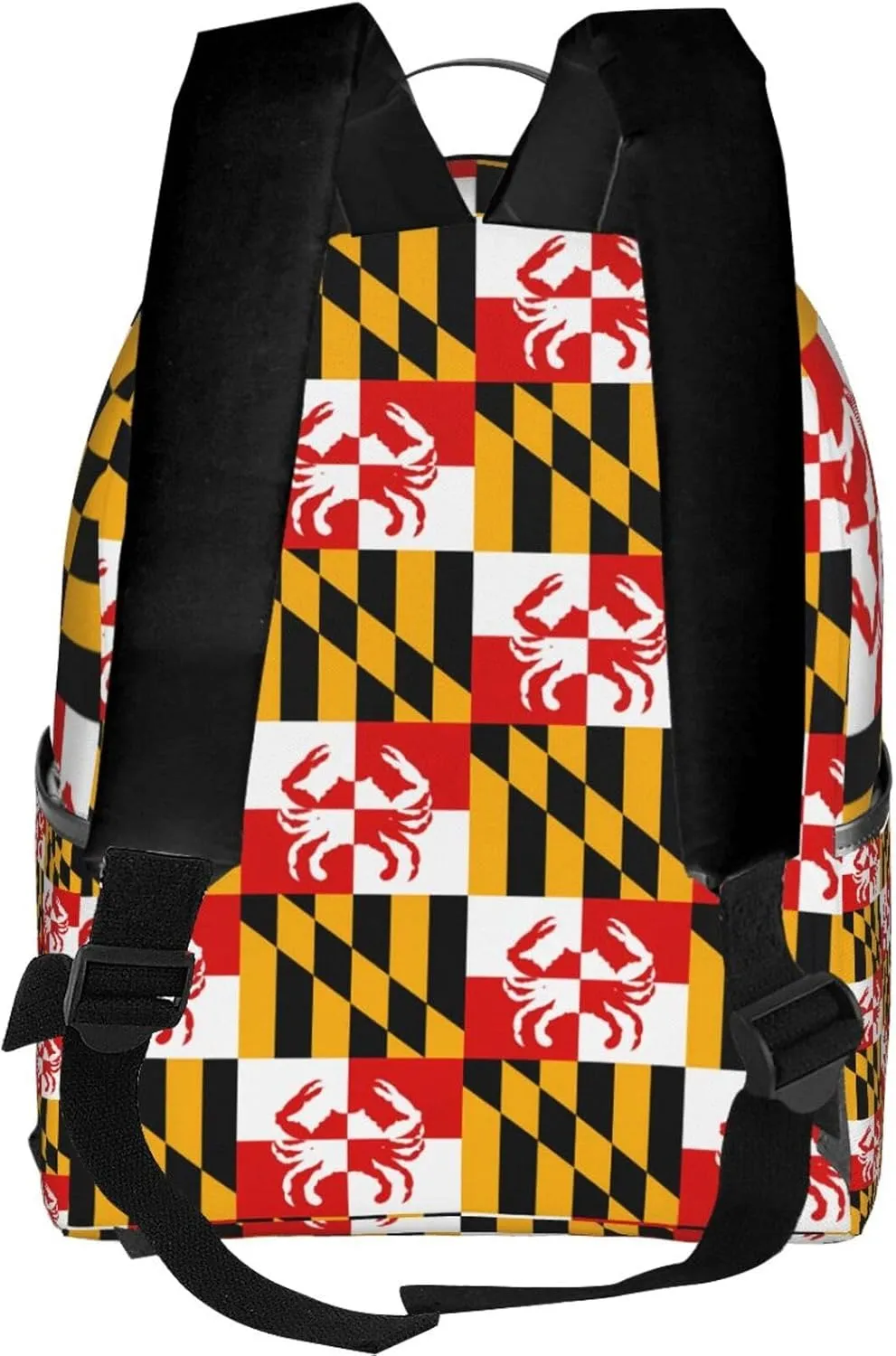 Maryland Flag Crabs Casual Backpacks Laptop Backpack Carry-on Daypack Sports Travel Rucksack Lightweight Working Bag for Outdoor Hiking Cycling Walking
