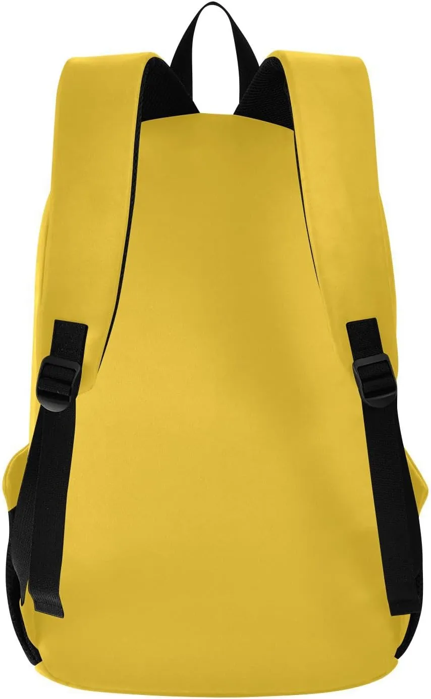 MCHIVER Custom Travel Backpack Lemon Personalized Casual Daypack Backpacks Lightweight Carry on Bag Water Resistant Bookbag for Men Women