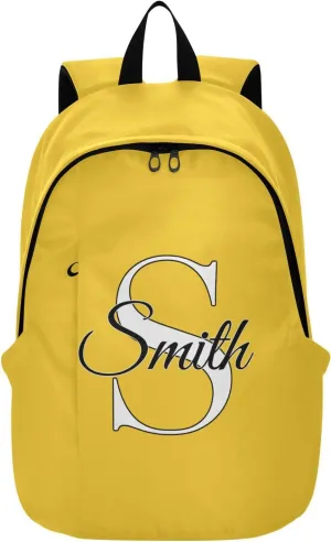 MCHIVER Custom Travel Backpack Lemon Personalized Casual Daypack Backpacks Lightweight Carry on Bag Water Resistant Bookbag for Men Women