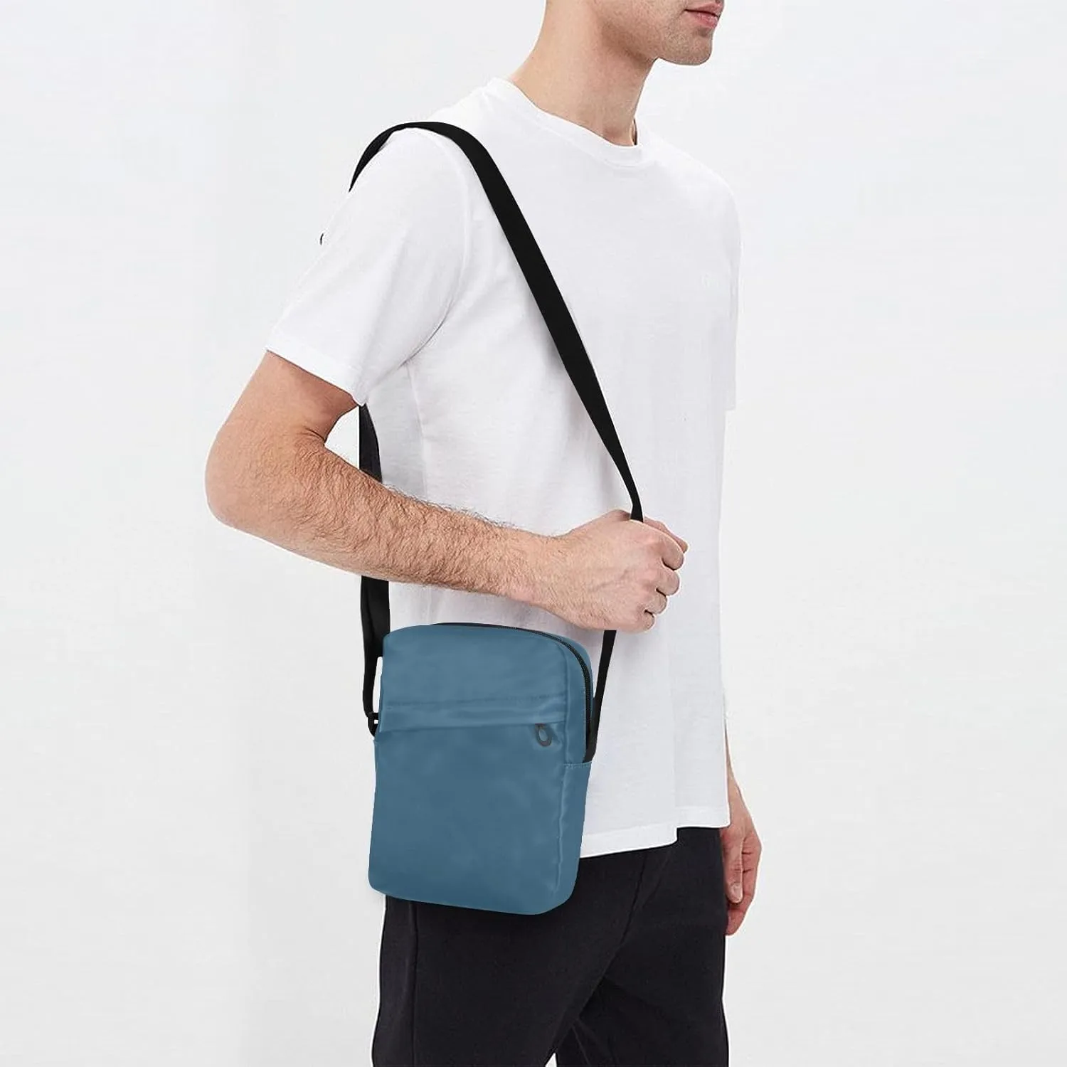 MCHIVER Small Messenger Bag Crossbody Bag for Men Women Cell Phone Shoulder Bag for Cycling Hiking Running