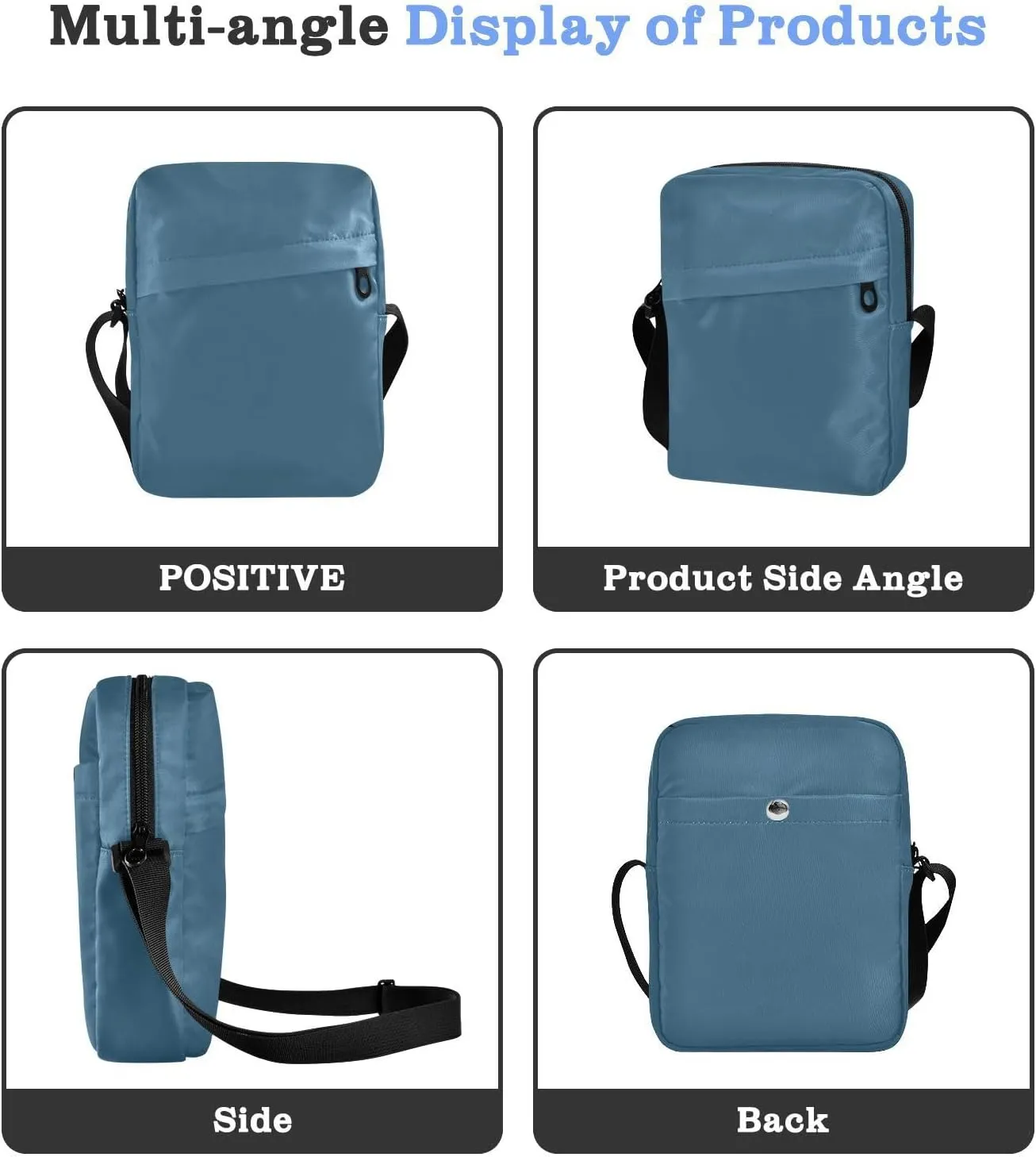 MCHIVER Small Messenger Bag Crossbody Bag for Men Women Cell Phone Shoulder Bag for Cycling Hiking Running