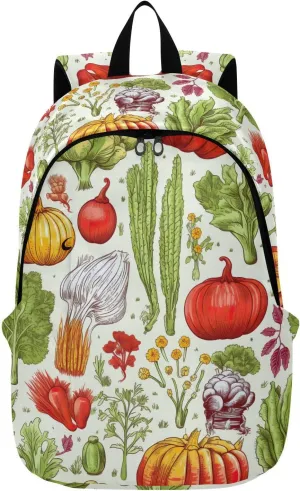 MCHIVER Travel Backpack Veggies Vegetables Molasses Casual Daypack Backpacks Lightweight Carry on Bag Water Resistant Large Backpack for Women Men