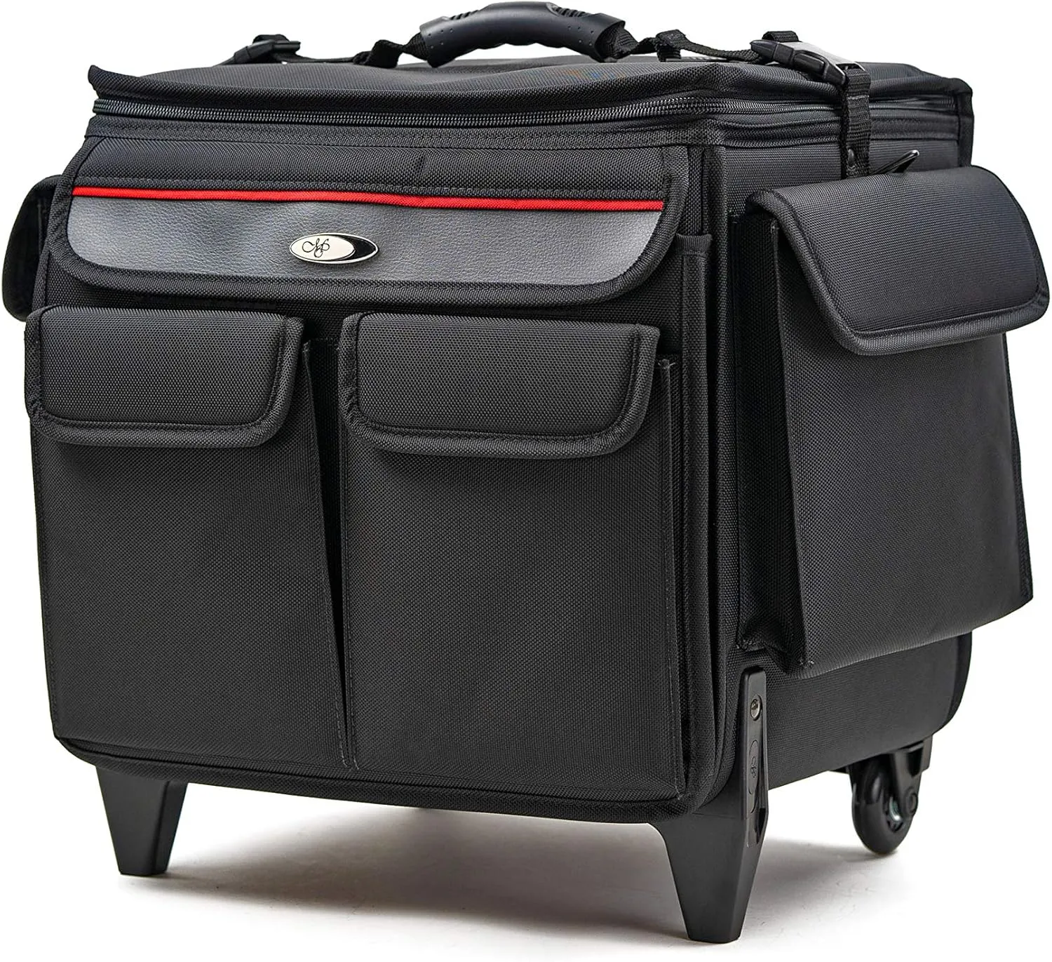 MCY LTPJ-RB03 Business Projector Case Rolling Briefcase Laptops - Large, 16x17x12.5 inches