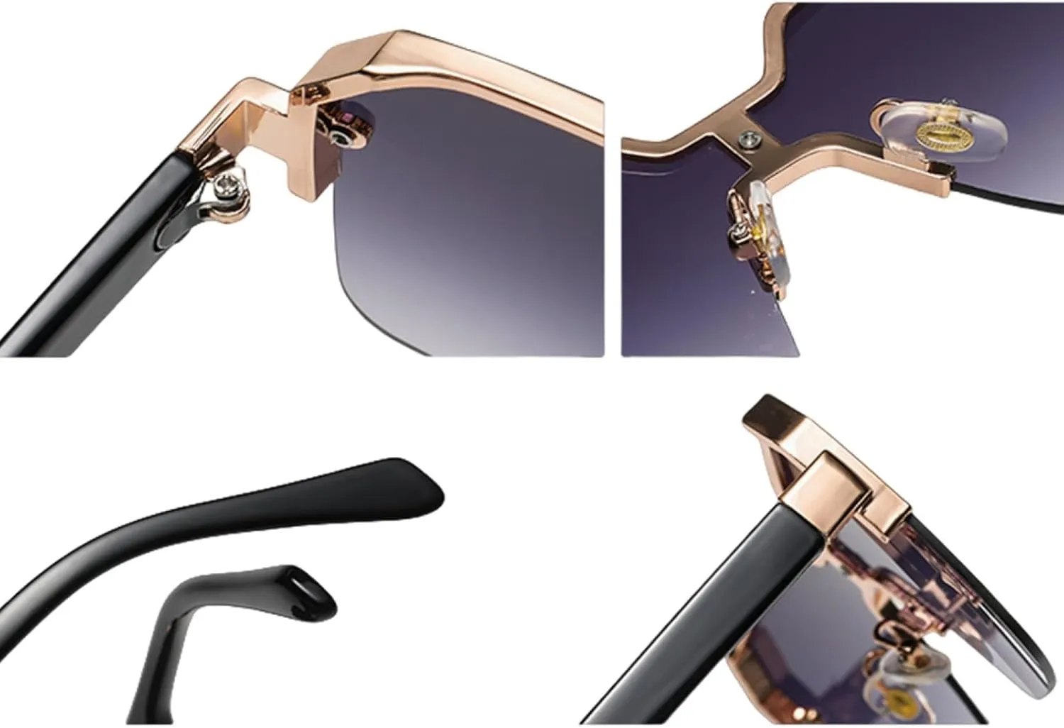 Men Women Sunglasses Luxury Fashion Vintage Sun Glasses Alloy Frames Shades Eyewear Uv400