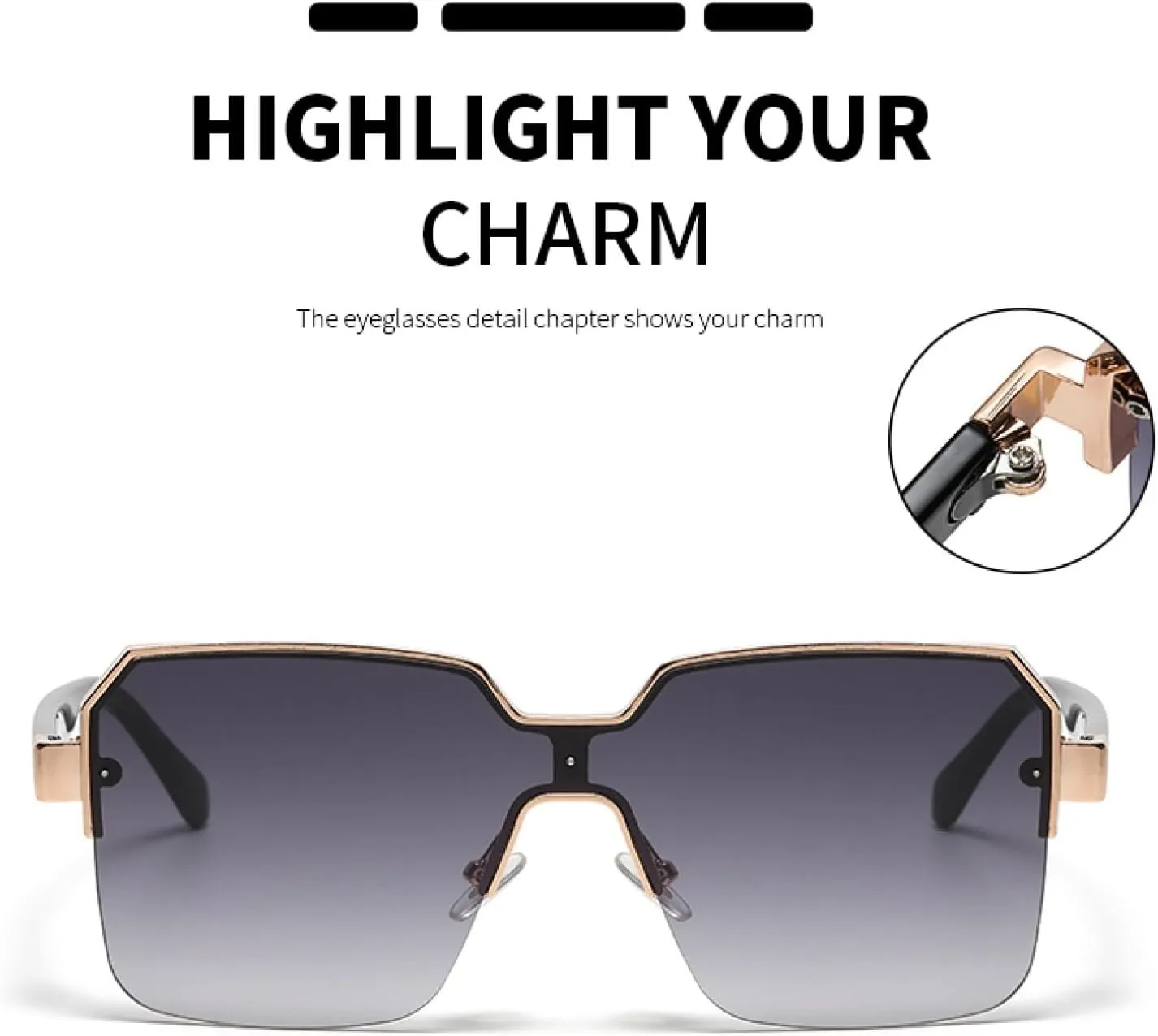 Men Women Sunglasses Luxury Fashion Vintage Sun Glasses Alloy Frames Shades Eyewear Uv400