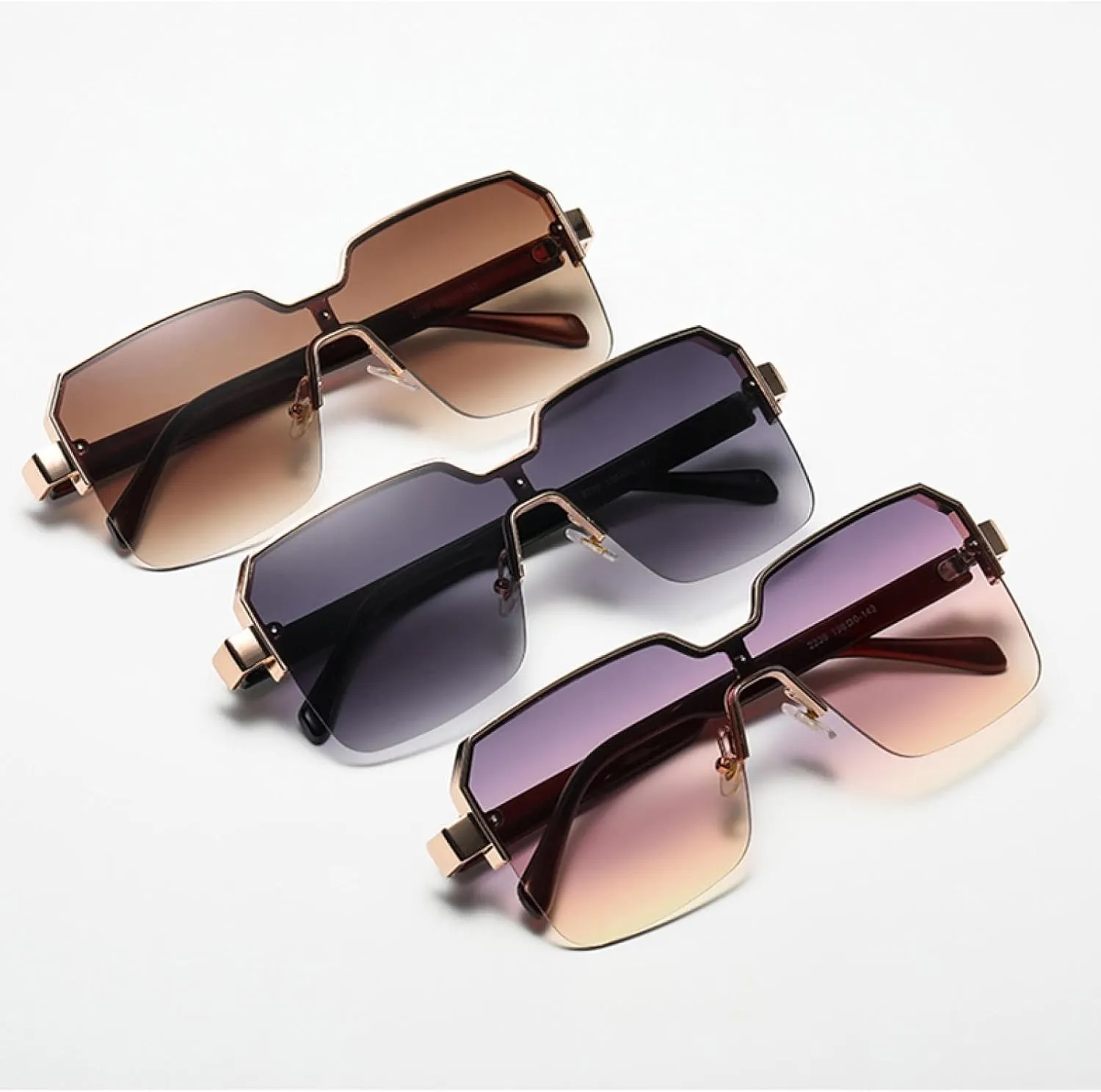 Men Women Sunglasses Luxury Fashion Vintage Sun Glasses Alloy Frames Shades Eyewear Uv400