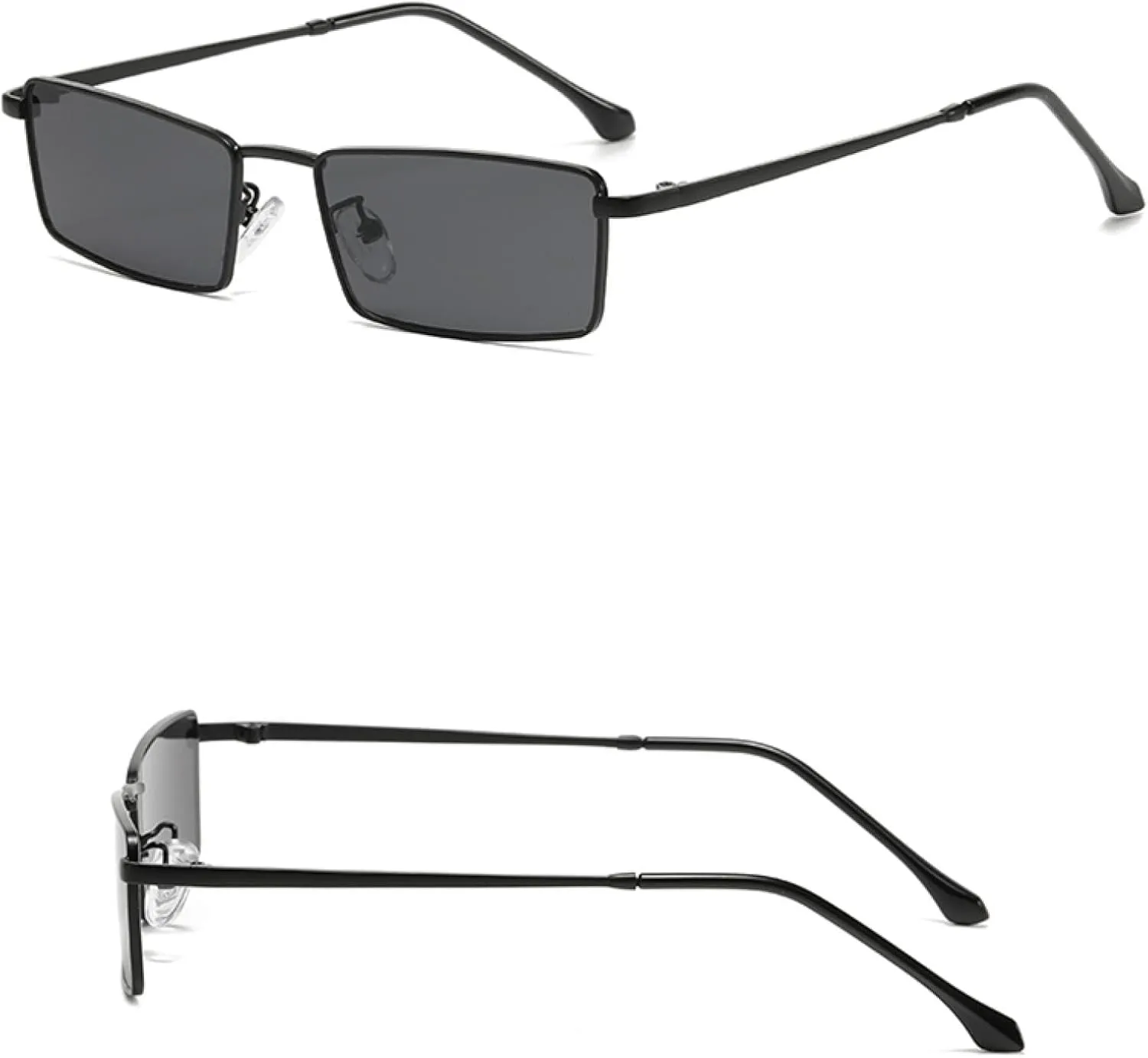 Metal Small Frame Sunglasses Women Fashion Luxury Street Photography Eyeglasses Sunshade Retro Unisex Sun Glasses