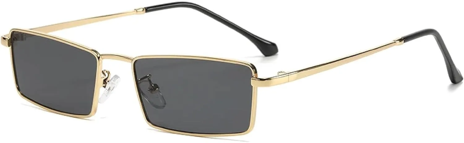 Metal Small Frame Sunglasses Women Fashion Luxury Street Photography Eyeglasses Sunshade Retro Unisex Sun Glasses