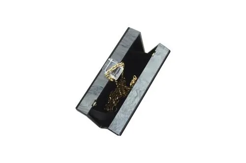 Metallic Charcoal Acrylic Box Clutch