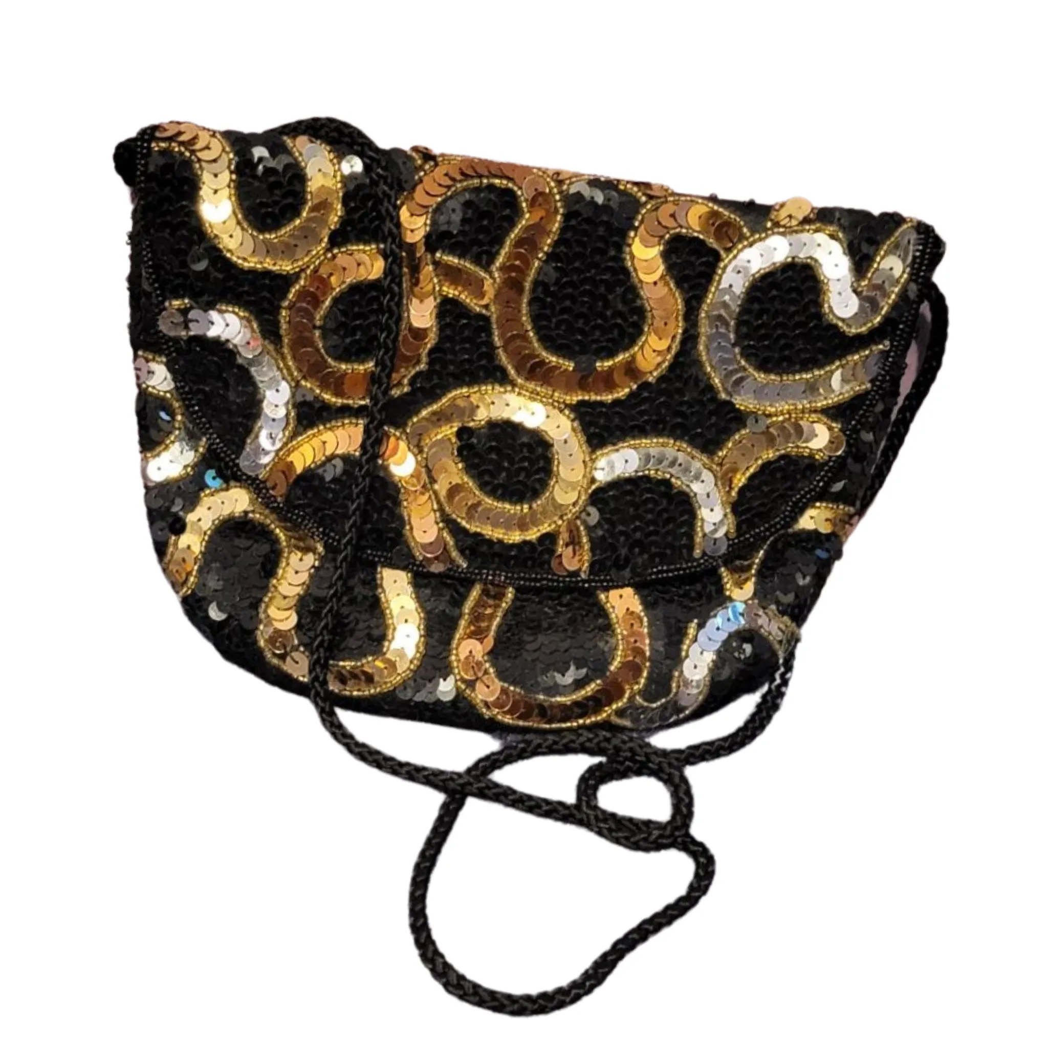 Metallic Sequin Shoulder Bag
