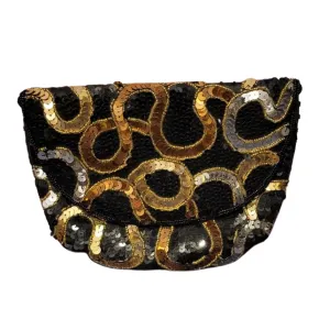 Metallic Sequin Shoulder Bag