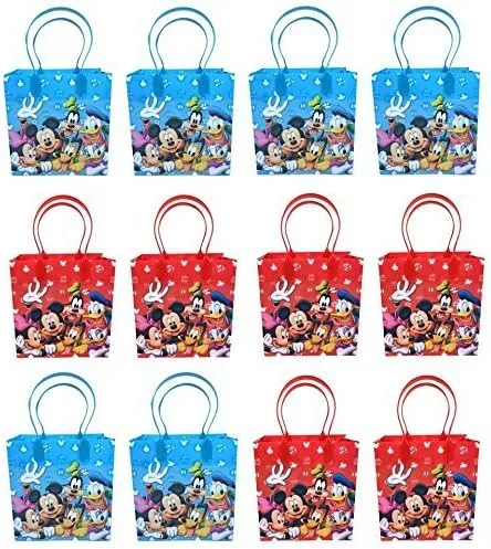 Mickey & Minnie Mouse & Friends Goodie/Favor/Gift Bags for Kids 12pc