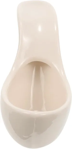 Milisten High Heel Shaped Ceramic Flower Vase Creative Abstract Planter for Home Decor Unique Table Centerpiece Chic Modern Design for Office and Art Display