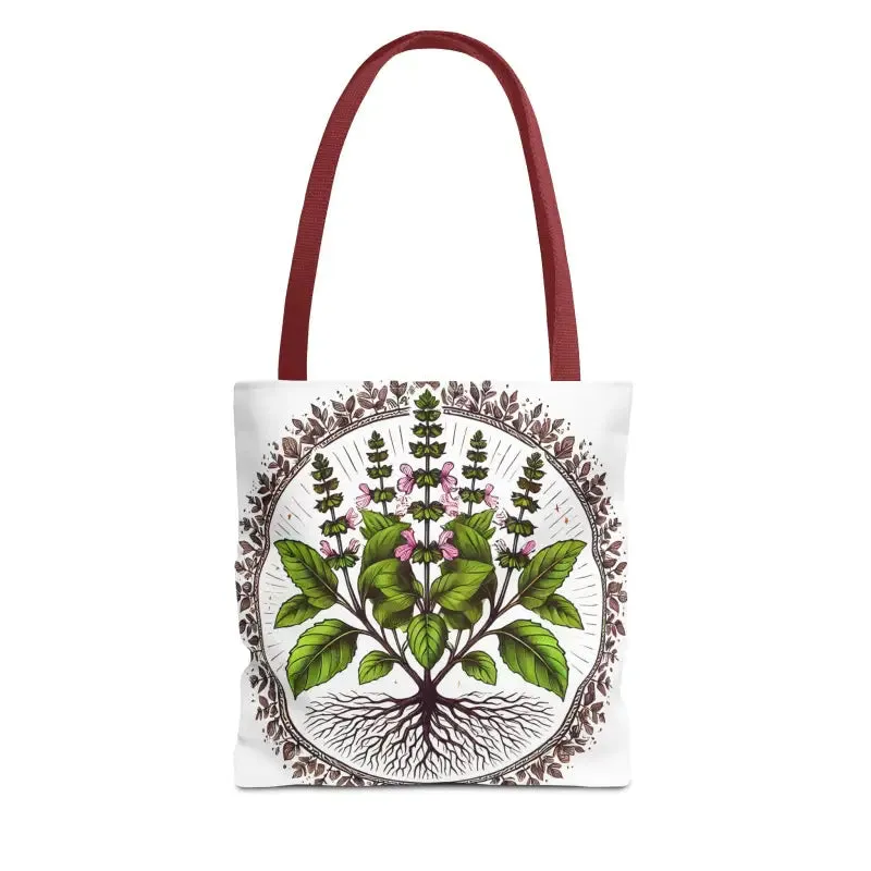 Mint Herb Botanical Tote Bag Elevates your Style