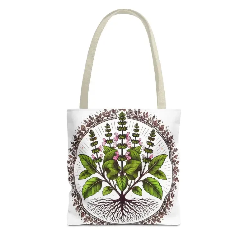 Mint Herb Botanical Tote Bag Elevates your Style