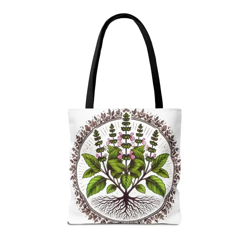 Mint Herb Botanical Tote Bag Elevates your Style