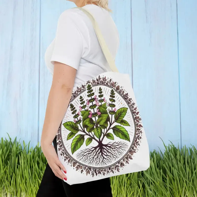 Mint Herb Botanical Tote Bag Elevates your Style