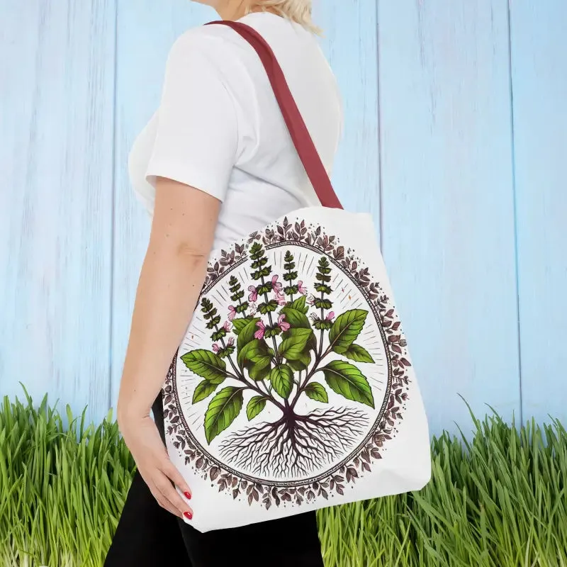 Mint Herb Botanical Tote Bag Elevates your Style