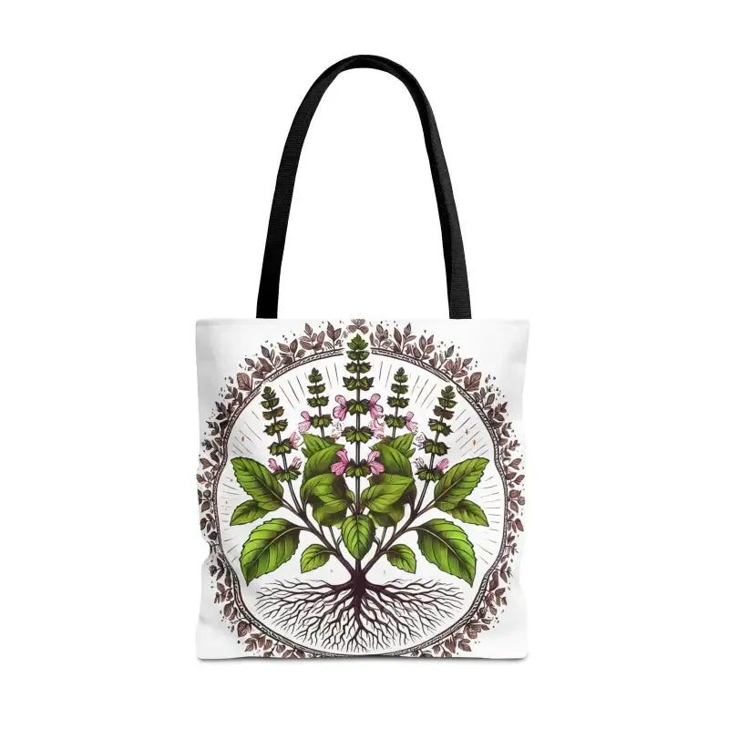 Mint Herb Botanical Tote Bag Elevates your Style