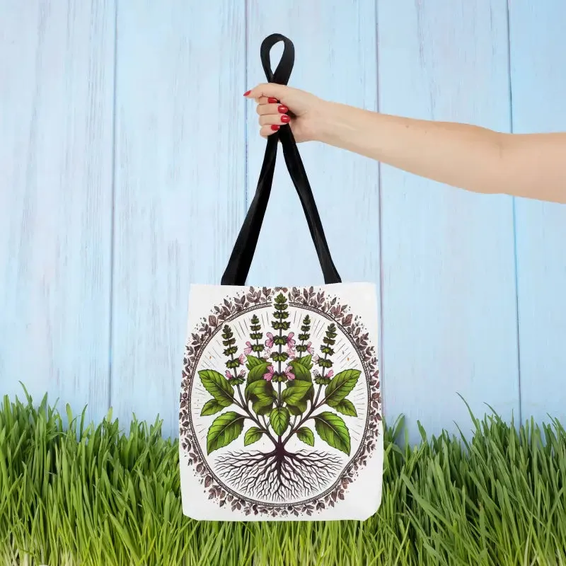 Mint Herb Botanical Tote Bag Elevates your Style