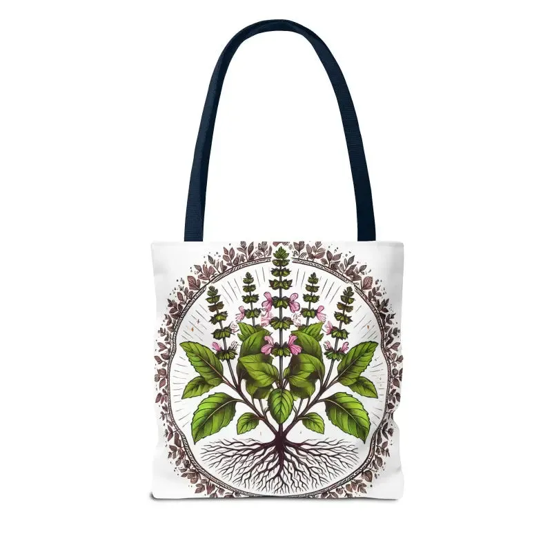 Mint Herb Botanical Tote Bag Elevates your Style